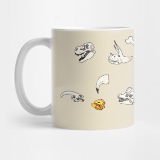 Dinosaur Fossil Bone Print Mug